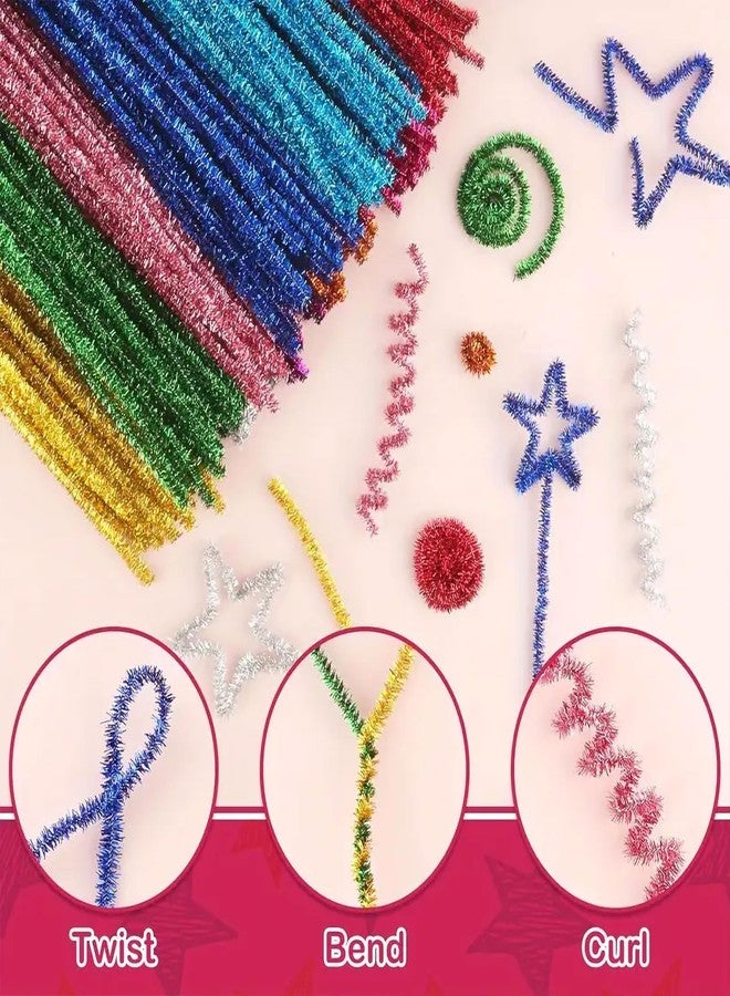 INDIKONB Pipe Cleaner Multicolour Combo Set for Art and Craft | Soft & Flexible Craft Materials for Kids Activities, DIY Projects, Flower Making, and Decorations (100 Pcs) - Image 4